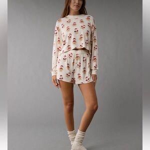 NWT American Eagle Plush PJ Set